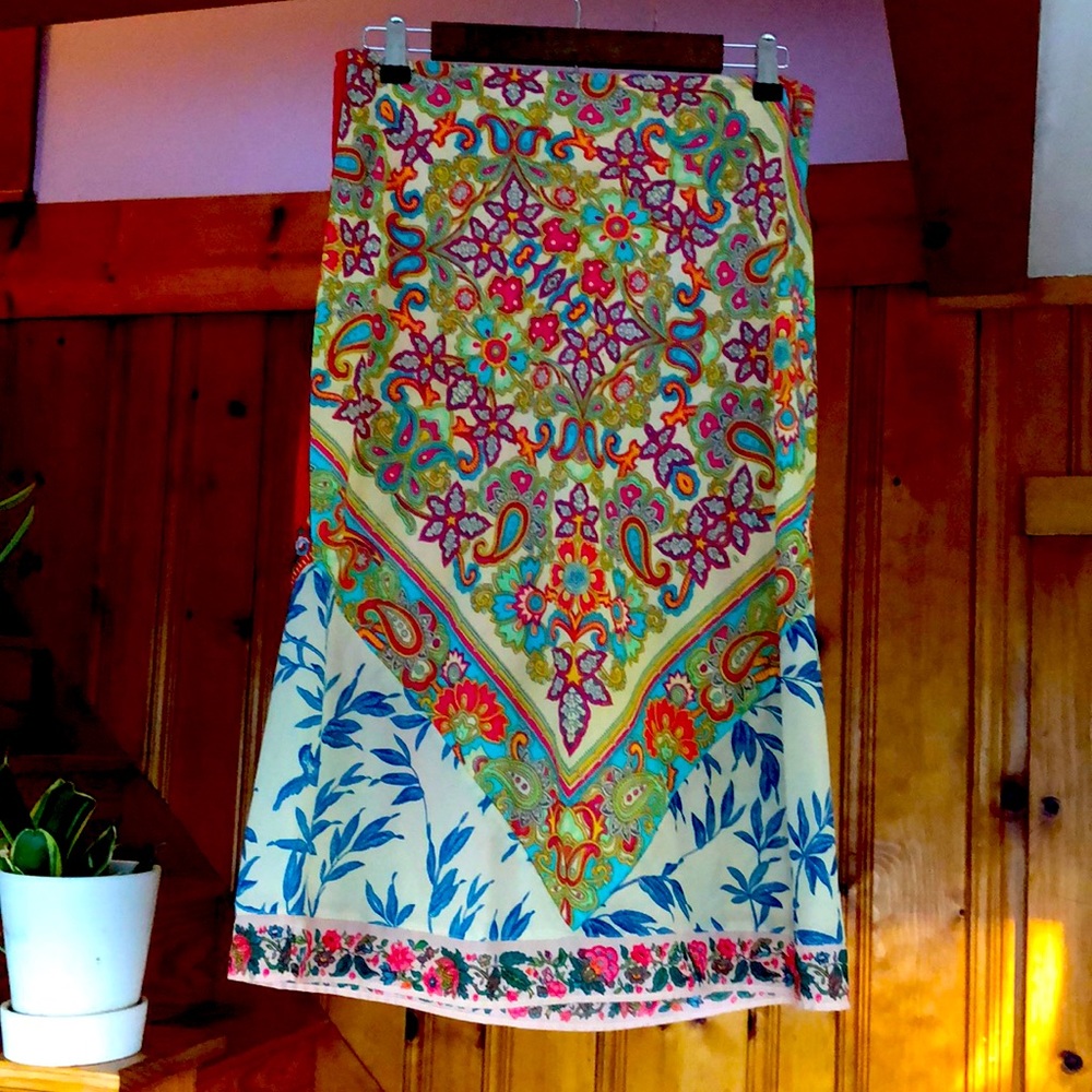 Free People skirt boho floral midi